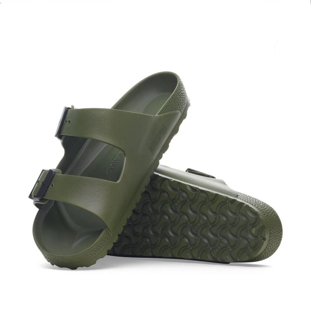Birkenstock Stealth Buckle Khaki Green Black EVA Vegan Made In Germany