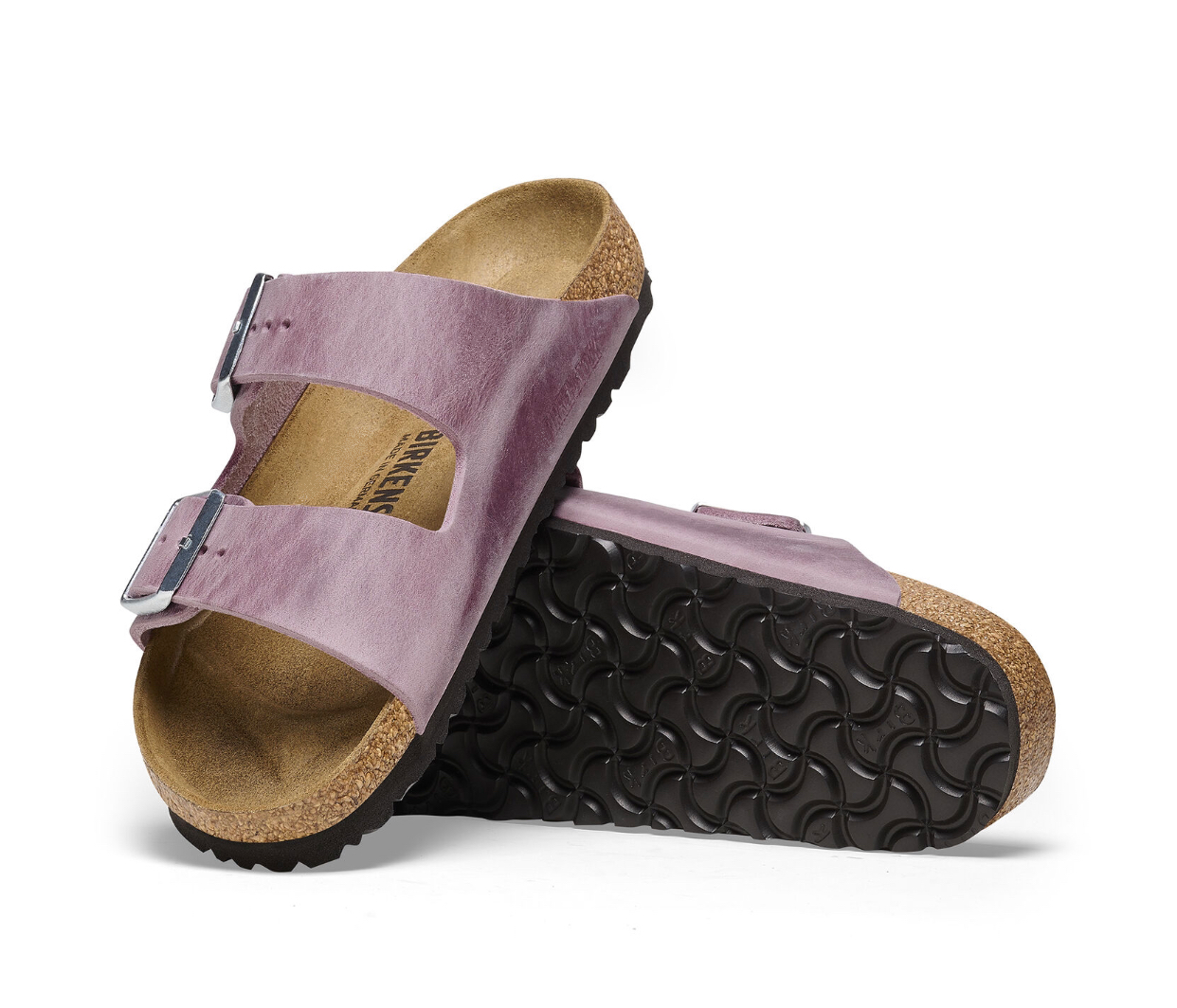 Birkenstock Arizona Lavender Purple Oiled Leather Made In Germany