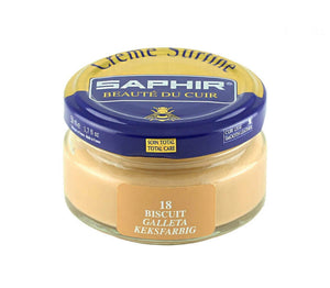 Saphir 18 Biscuit Beige Taupe Renovating Cream Polish 50ml Made In France