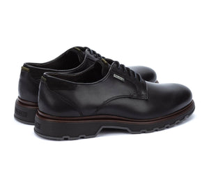 Pikolinos Linares M8U-4197C1 Black 5 Eyelet Shoe Made In Spain