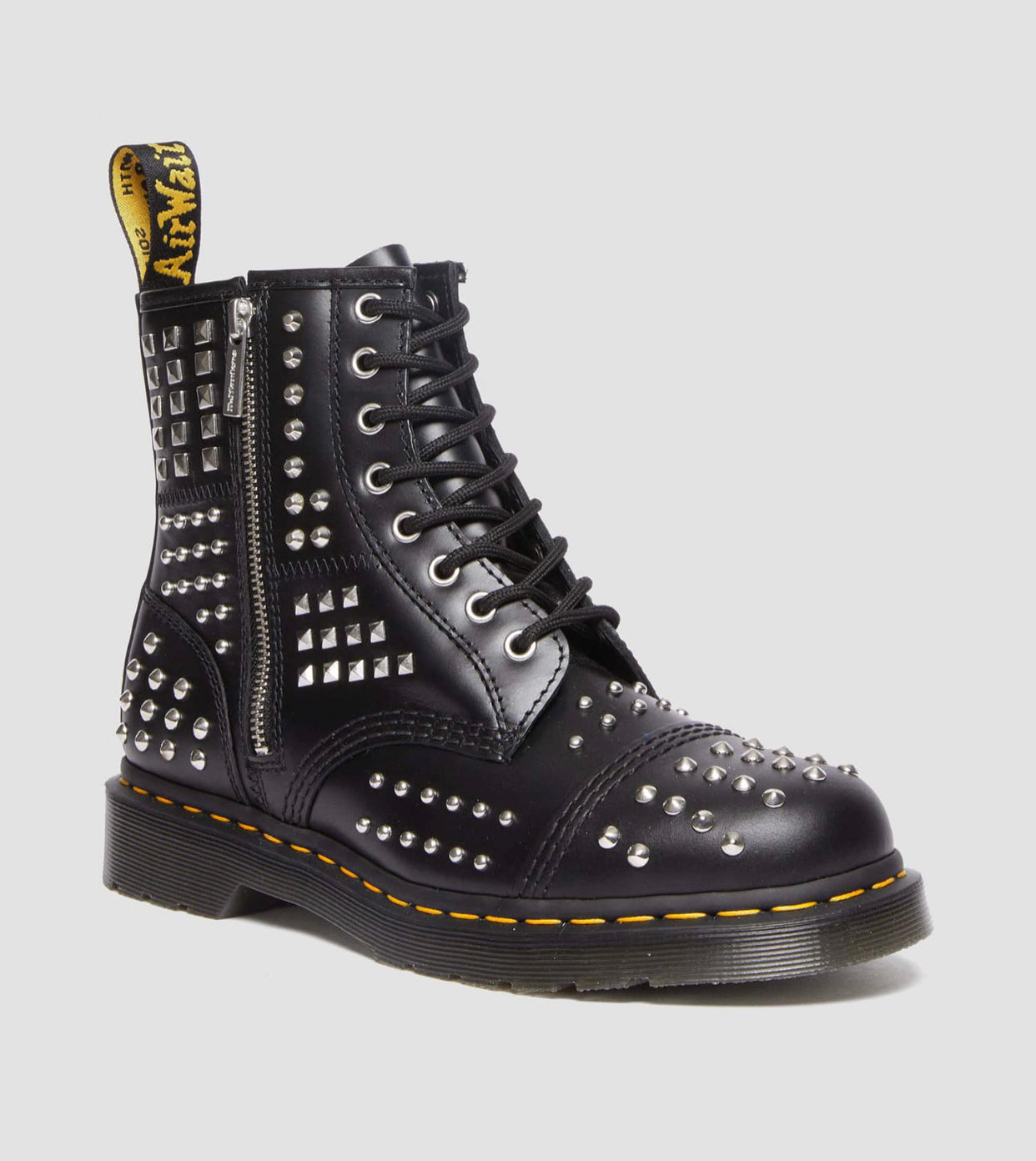 Dr. Martens 1460 Black Atlas Studded 8 Eyelet Boot