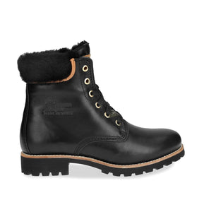 Panama Jack 03 Igloo Trav B2 Black Napa Negro 6 Eyelet Sheepskin Lining Waterproof Ankle Boot Made In Spain