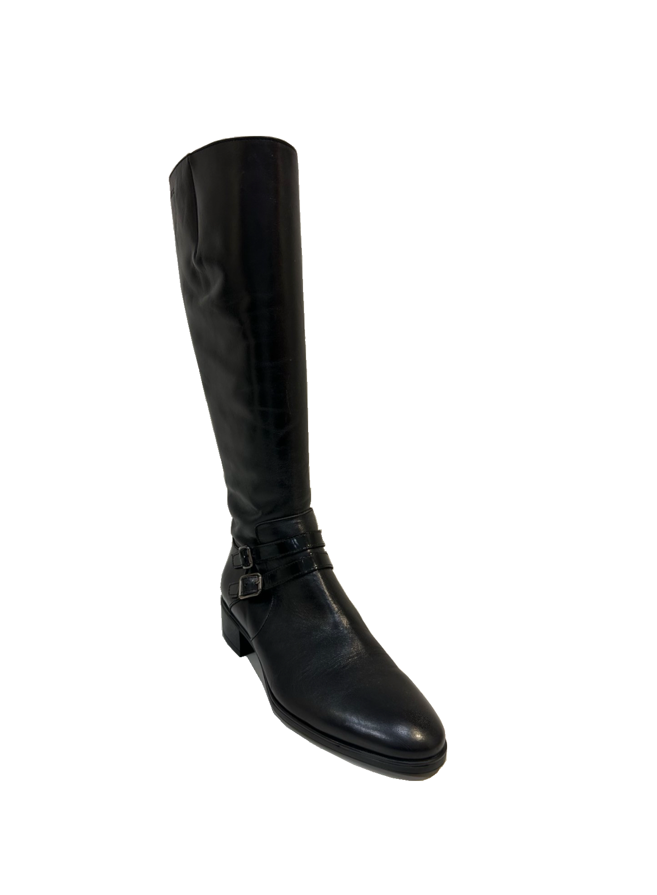 Wonders E-4337 Nero Black Knee High Zip Boot Made In Spain