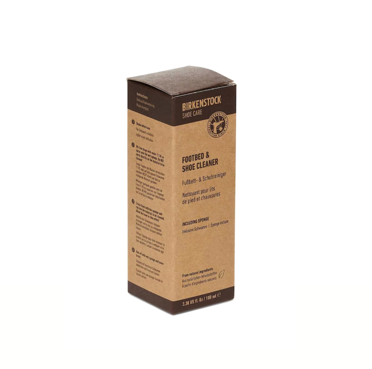 Birkenstock Footbed And Shoe Cleaner With Sponge Multi 100ml Made In Germany