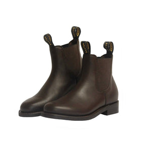 Baxter Royal Brown Rubber Sole Chelsea Dress Boot Made In Australia
