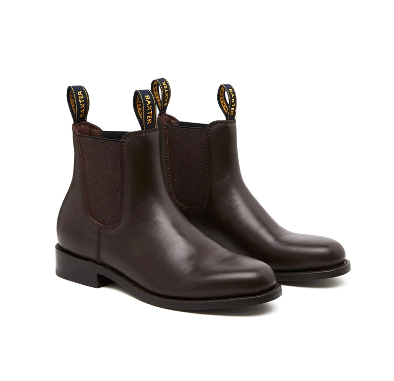 Baxter Royal Brown Rubber Sole Chelsea Dress Boot Made In Australia