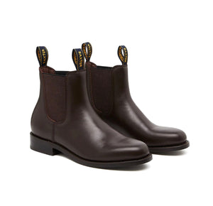 Baxter Royal Brown Rubber Sole Chelsea Dress Boot Made In Australia
