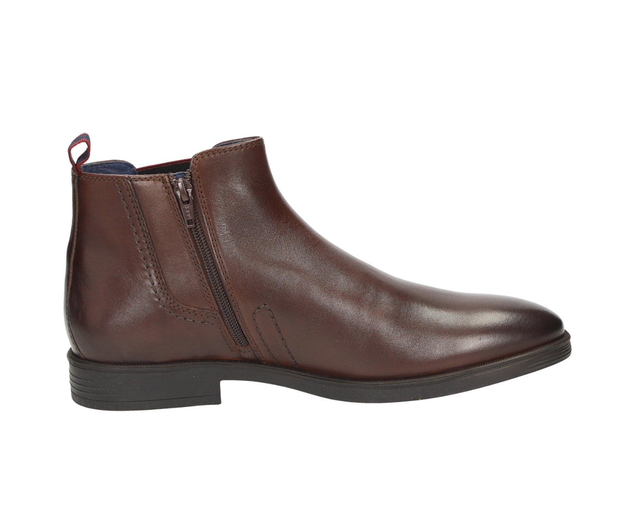 Sioux 39873 Foriolo-704-H Marrone Dark Brown Leather Zip Elastic Sided Ankle Boot
