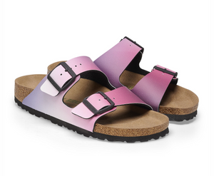 Birkenstock Arizona Ombre Pink Purple Vegan Birko-Flor Made In Germany