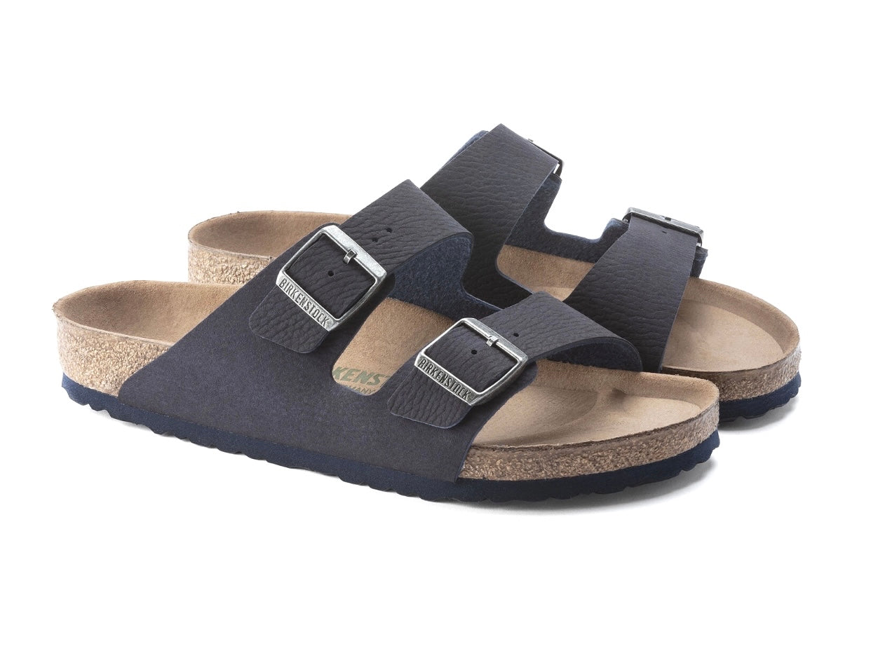 Birkenstock Arizona Desert Dust Indigo Blue Microfiber Vegan Made In Germany