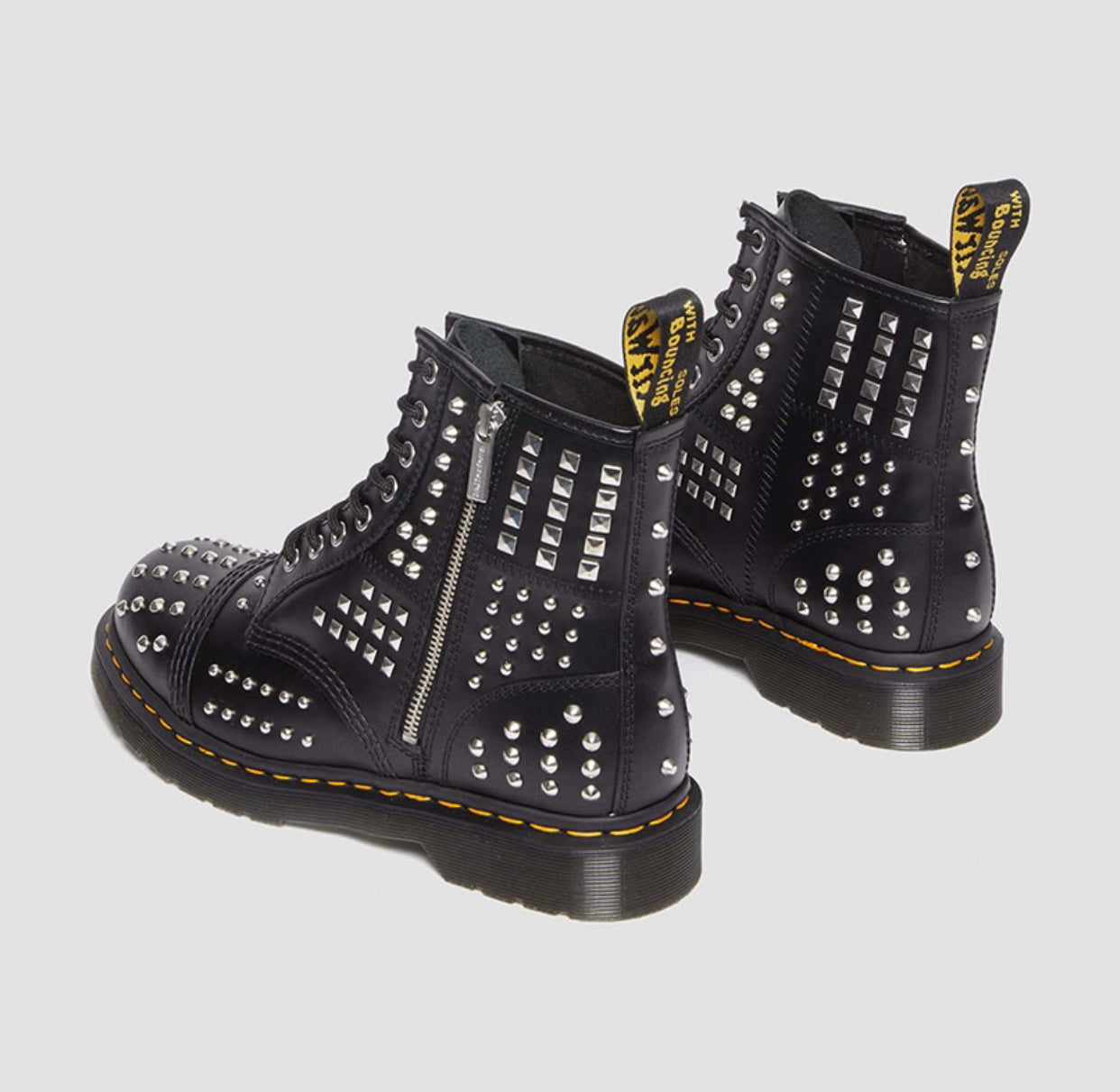 Dr. Martens 1460 Black Atlas Studded 8 Eyelet Boot