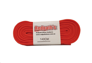 Redpath’s Red 55 Inch 140cm (8-10 Eyelet) Flat Polyester Shoe Laces