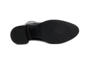 Wonders M-5505 Black Bora Negro Leather Zip Ankle Boot Made In Spain