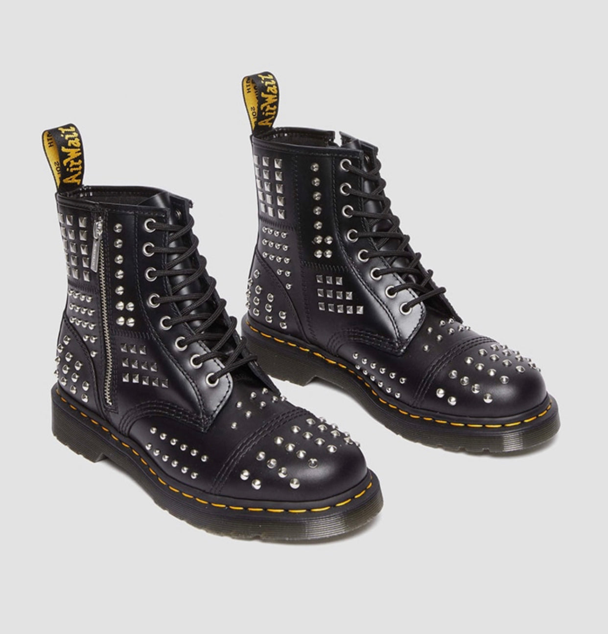 Dr. Martens 1460 Black Atlas Studded 8 Eyelet Boot