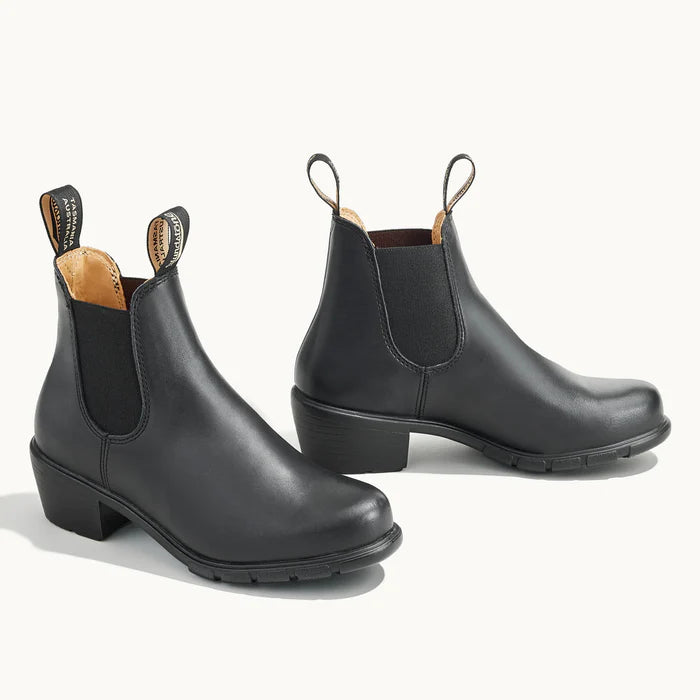 Blundstone 1671 Black Elastic Sided Cuban Heel Boot
