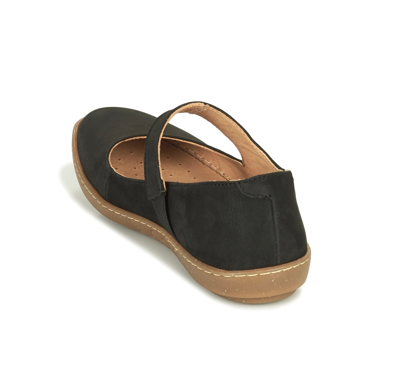 El Naturalista 5301 Black Coral Pleasant Elastic Strap Mary Jane Made In Spain