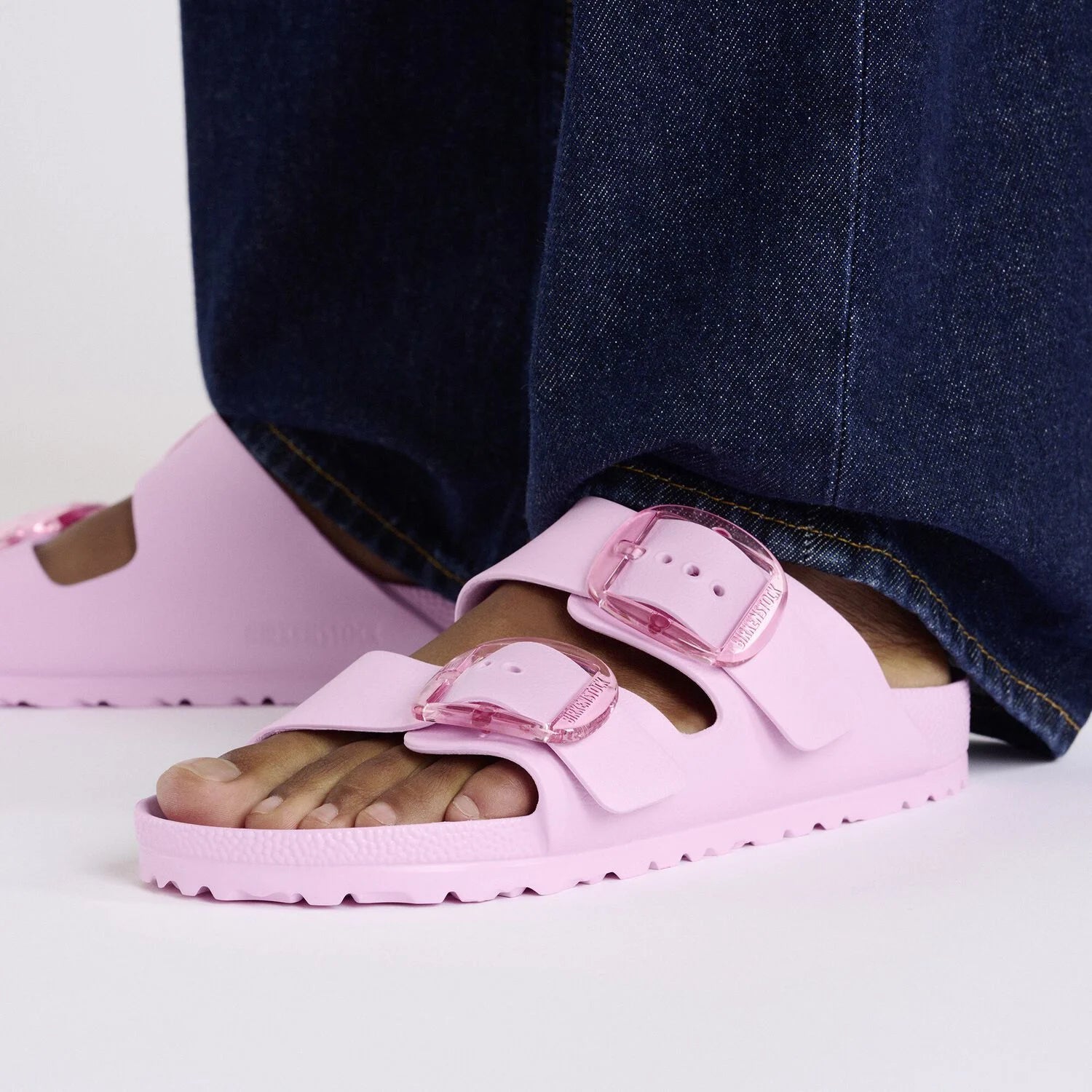 Birkenstock Arizona Fondant Pink Big Buckle EVA Vegan Made In Germany