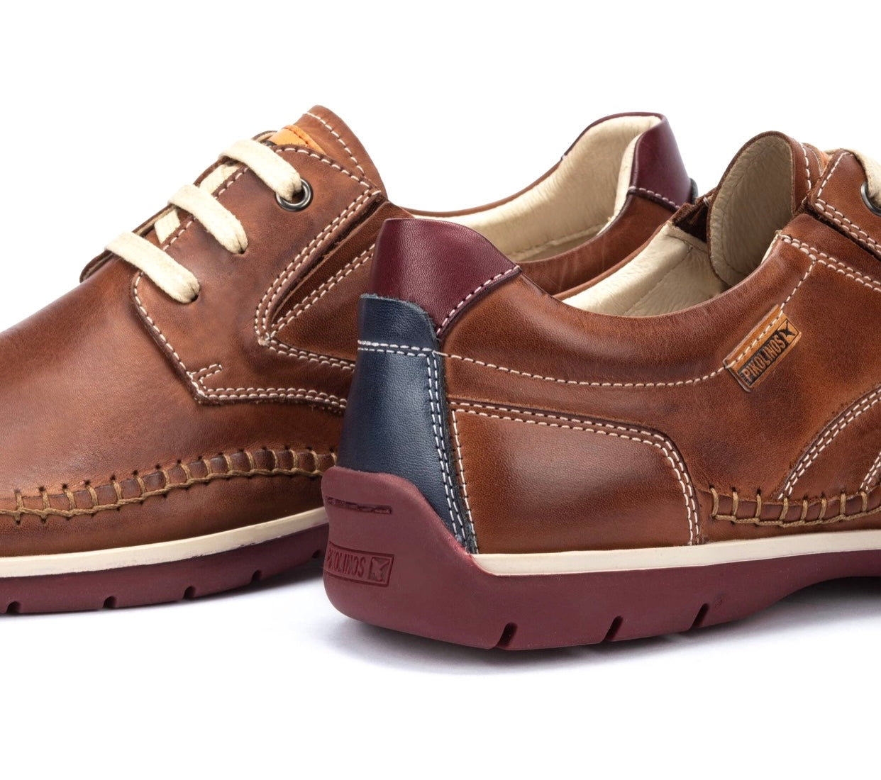 Pikolinos Marbella M9A-4118 Cuero Light Tan 3 Eyelet Shoe