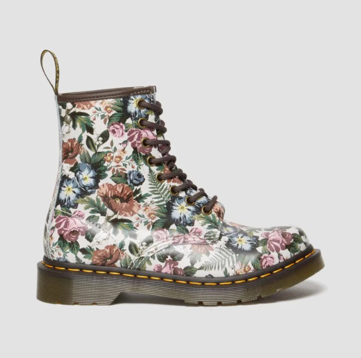 Dr. Martens 1460 Multi Floral Garden Print Backhand Ankle 8 Eyelet Boot