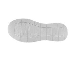 Cabello Comfort EG172 White Perforated 6 Eyelet Zip Shoe Made In Turkey