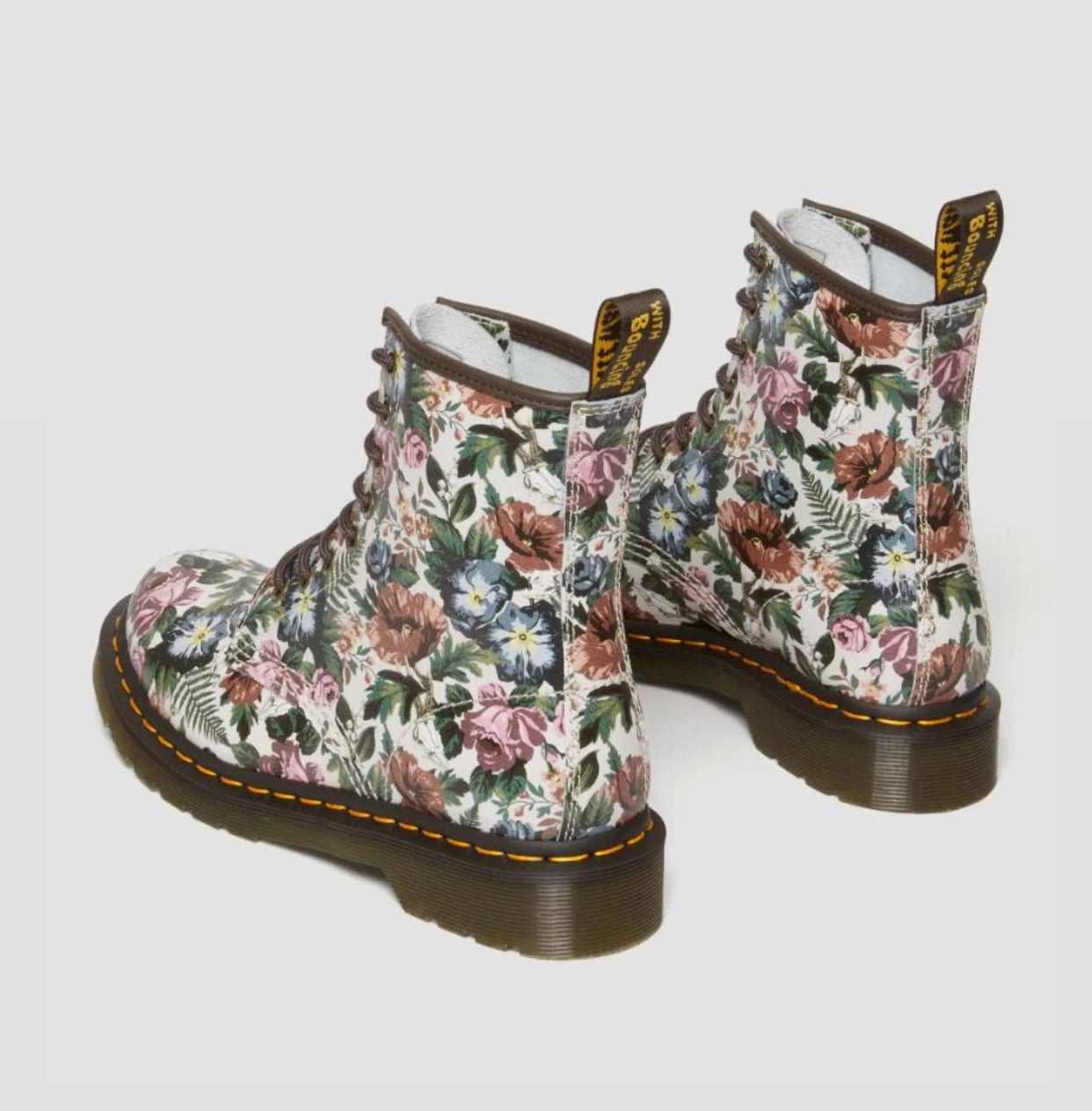 Dr. Martens 1460 Multi Floral Garden Print Backhand Ankle 8 Eyelet Boot