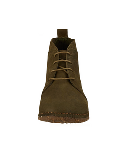 El Naturalista N974 Forest Green Lace Up Ankle Boots Made In Spain