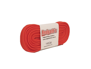 Redpath’s Red 55 Inch 140cm (8-10 Eyelet) Flat Polyester Shoe Laces