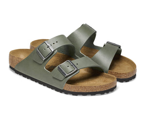 Birkenstock Arizona Vintage Wood Thyme Green Natural Leather Made In Germany