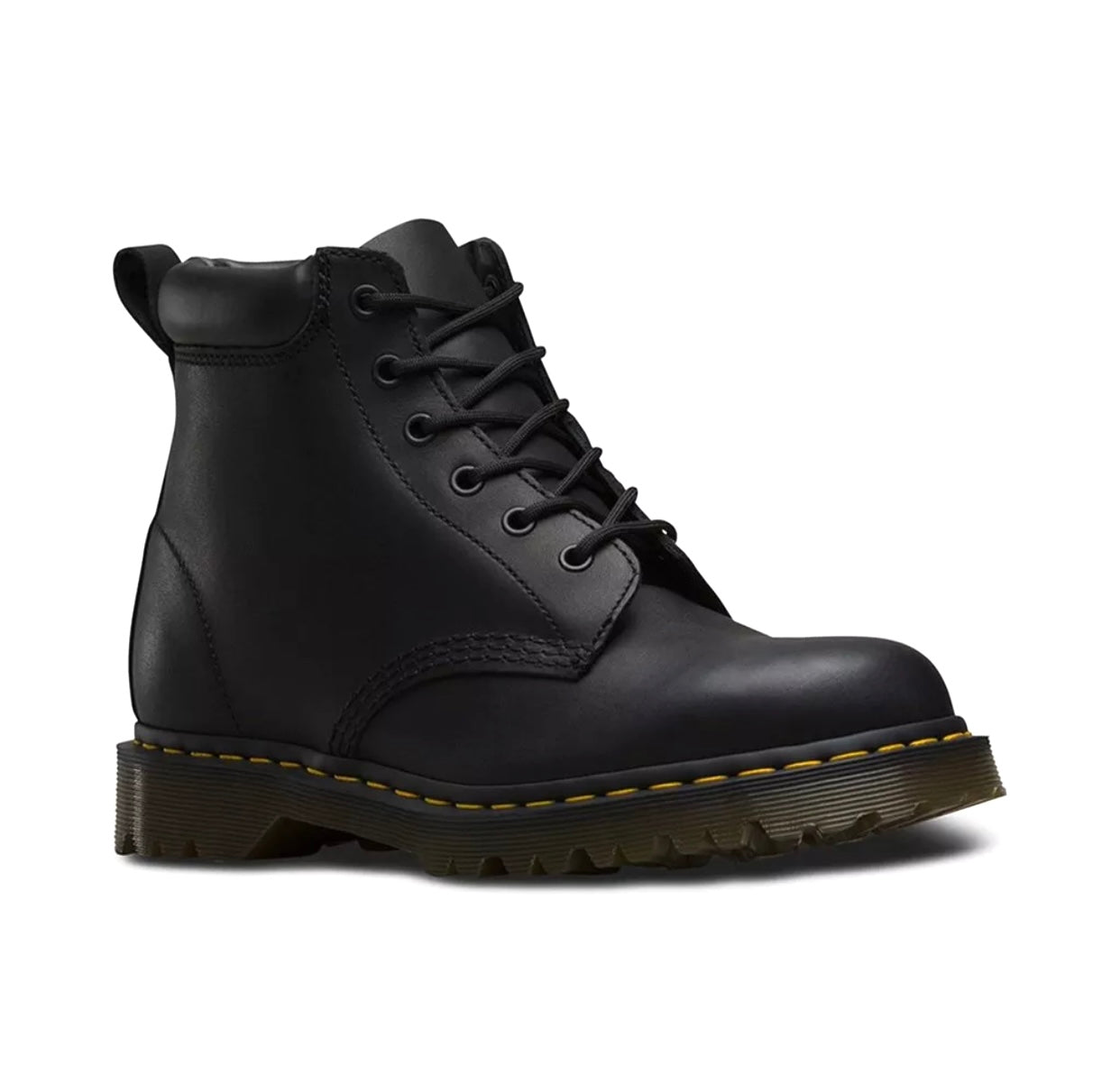 Dr. Martens 939 Black Greasy Ben Boot 6 Eyelet Ankle Boot