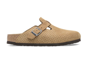Birkenstock Boston Embossed Dotted New Beige Suede Made In Germany