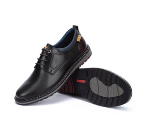Pikolinos Berna M8J-4183C1 Black 4 Eyelet Shoe Made In Spain