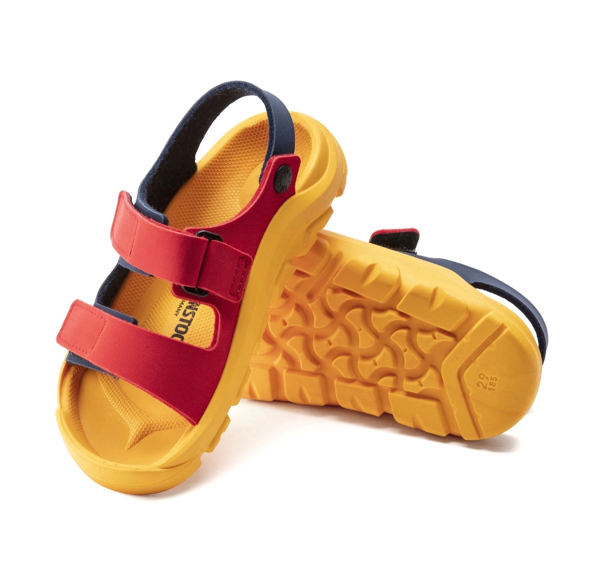 Birkenstock Mogami HL Multi Red Blue Yellow Synthetics Kids Made In Germany