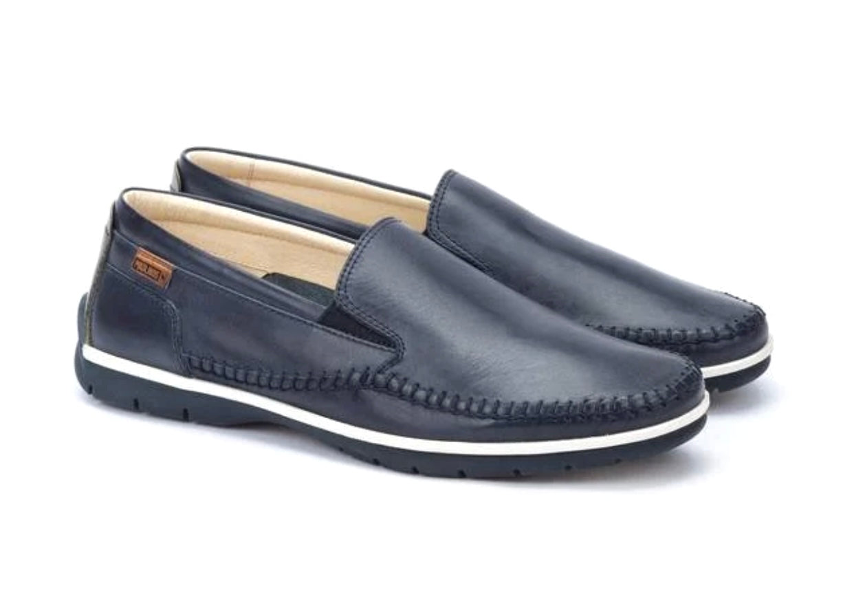 Pikolinos Marbella M9A-3111 Blue Leather Slip On Shoe Made In Spain