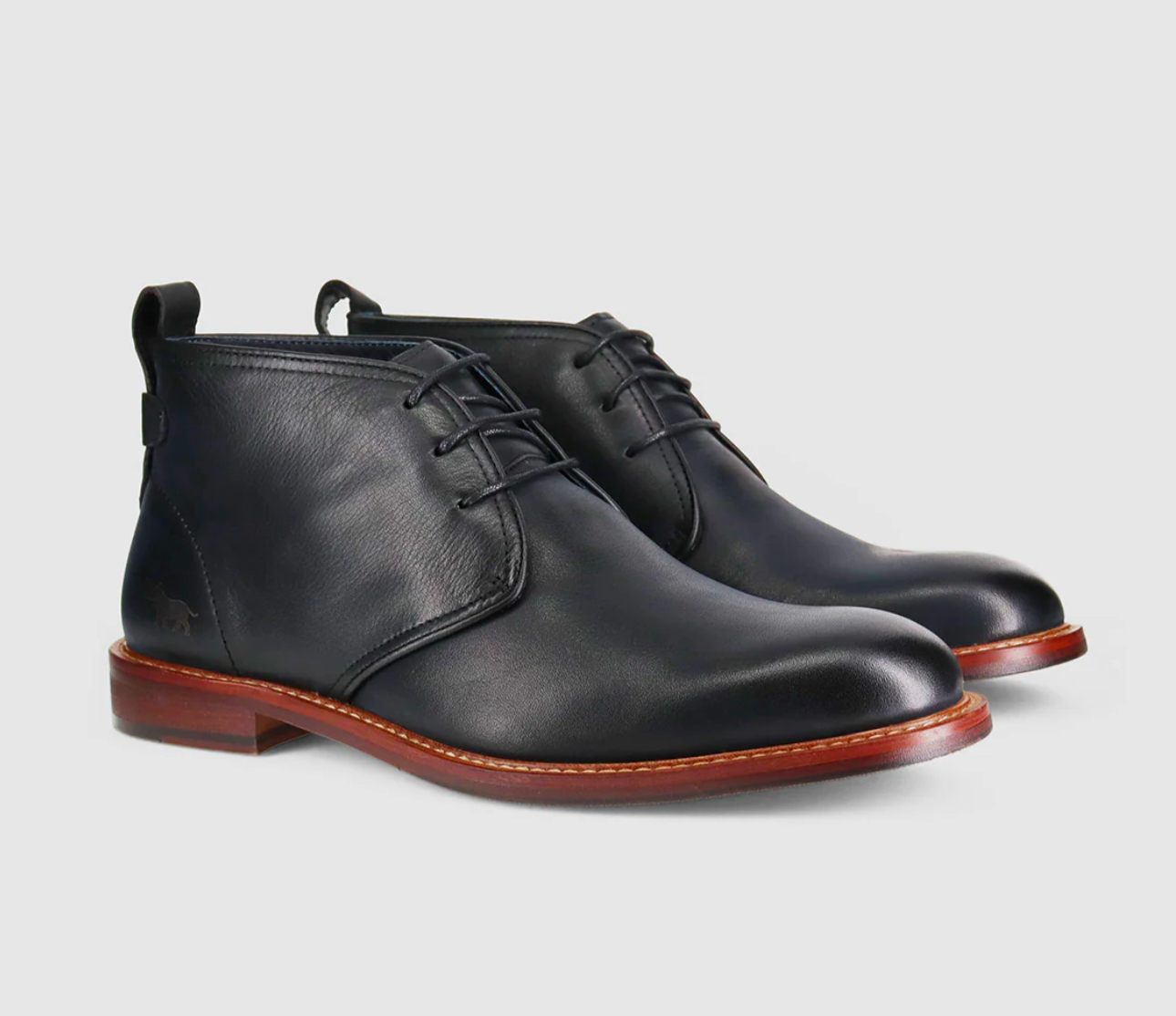 Wild Rhino Bail Black 3 Eyelet Ankle Boot