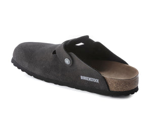 Birkenstock Boston Desert Dust Black Vegan Made In Germany