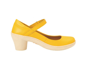 Art 1440 Alfama Nappa Yellow Court Shoe Made In Spain