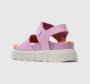 Fly London Cree947Fly Brooklyn Pink Leather Open Toe Sandal Made In Portugal