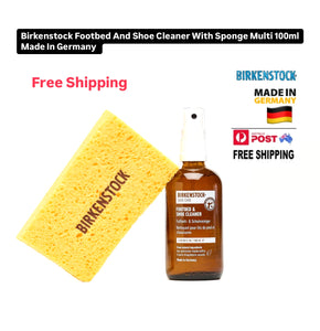 Birkenstock Footbed And Shoe Cleaner With Sponge Multi 100ml Made In Germany
