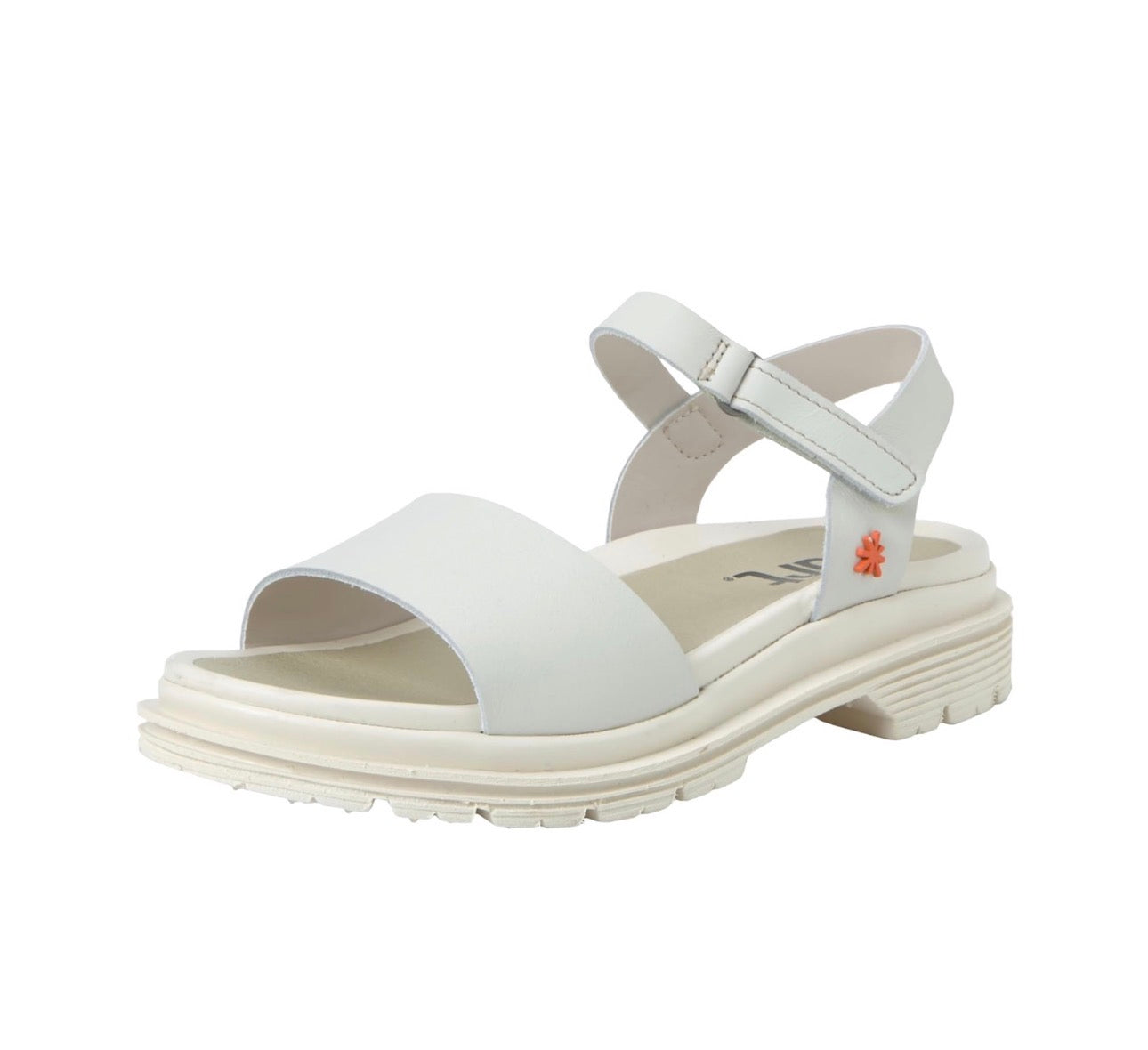 Art 1548 Birmingham Nappa Cream Light Grey Sandal Made In Spain
