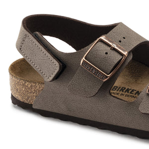 Birkenstock Milano HL Kids Mocha Brown Birko-Flor Nubuck Made In Germany