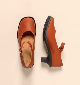 El Naturalista 5996 Toffee Light Tan Igusa Wax Nappa Mary Jane Made In Spain