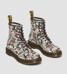 Dr. Martens 1460 Multi Floral Garden Print Backhand Ankle 8 Eyelet Boot