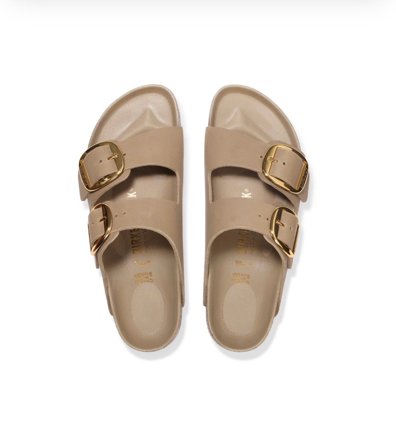 Birkenstock Arizona Big Buckle Tabacco Brown Oiled Leather Made In Germany