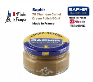Saphir 70 Chameau Camel Light Tan Renovating Cream Polish 50ml Made In France