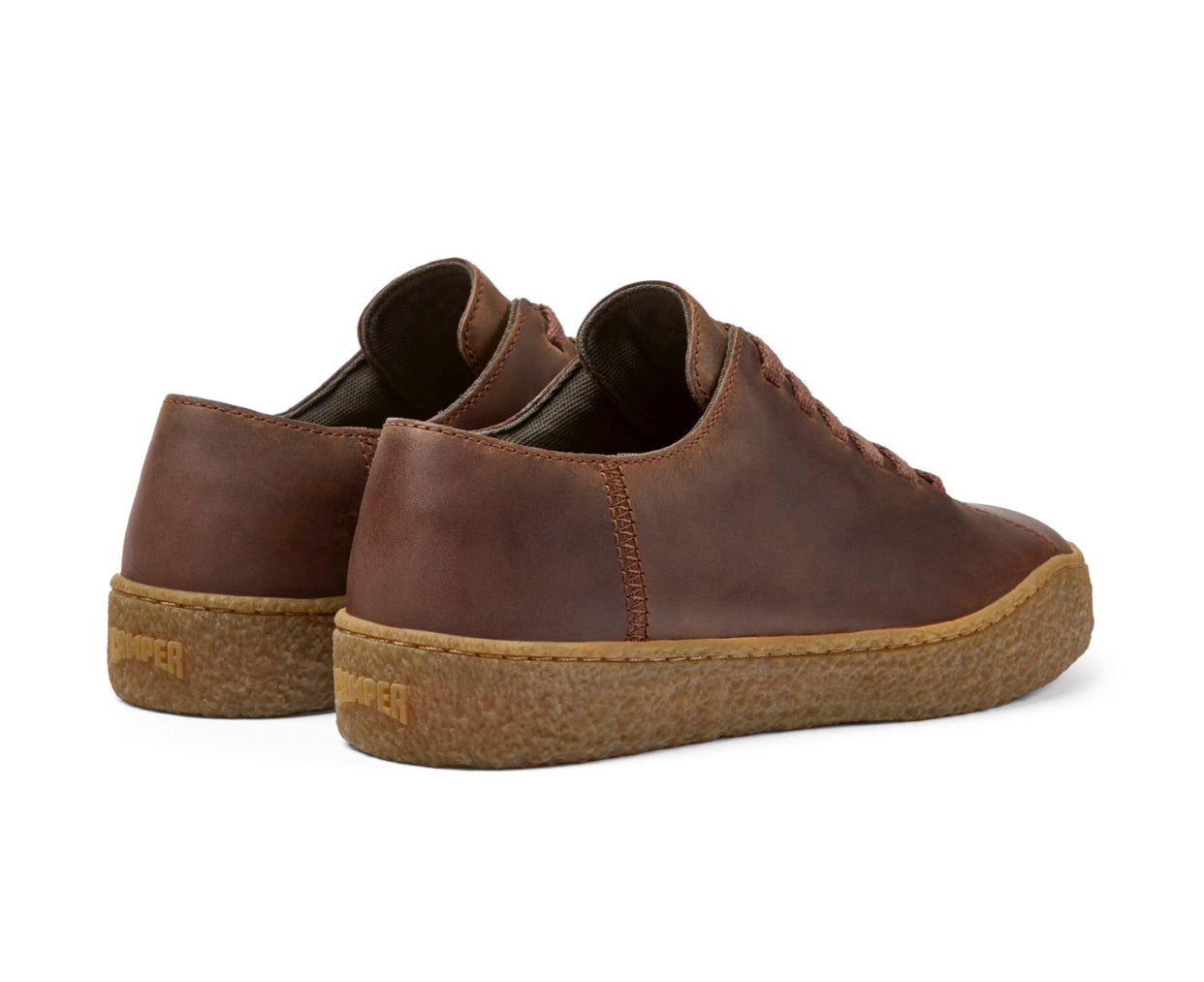 Camper K100927-006 Peu Terreno Crazyhorse Brown Leather 6 Eyelet Shoe