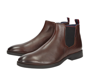 Sioux 39873 Foriolo-704-H Marrone Dark Brown Leather Zip Elastic Sided Ankle Boot