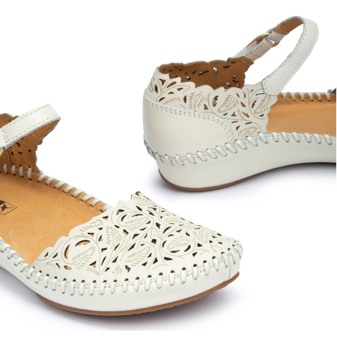 Pikolinos 655-0906 P. Vallarta Nata White Sandal Made In Spain