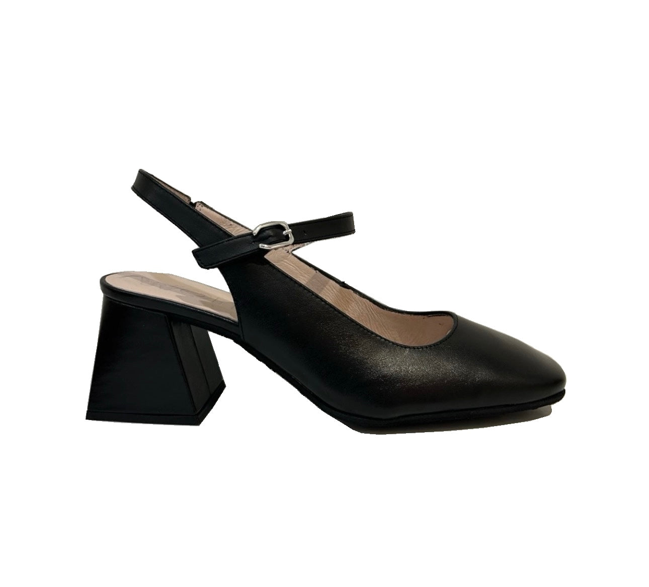 Wonders H-6307 Iseo V Negro Black Leather Court Shoe Made In Spain