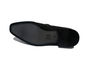 Brando 6832 Black Leather Tassel Slip On Dress Shoe Made In Brazil