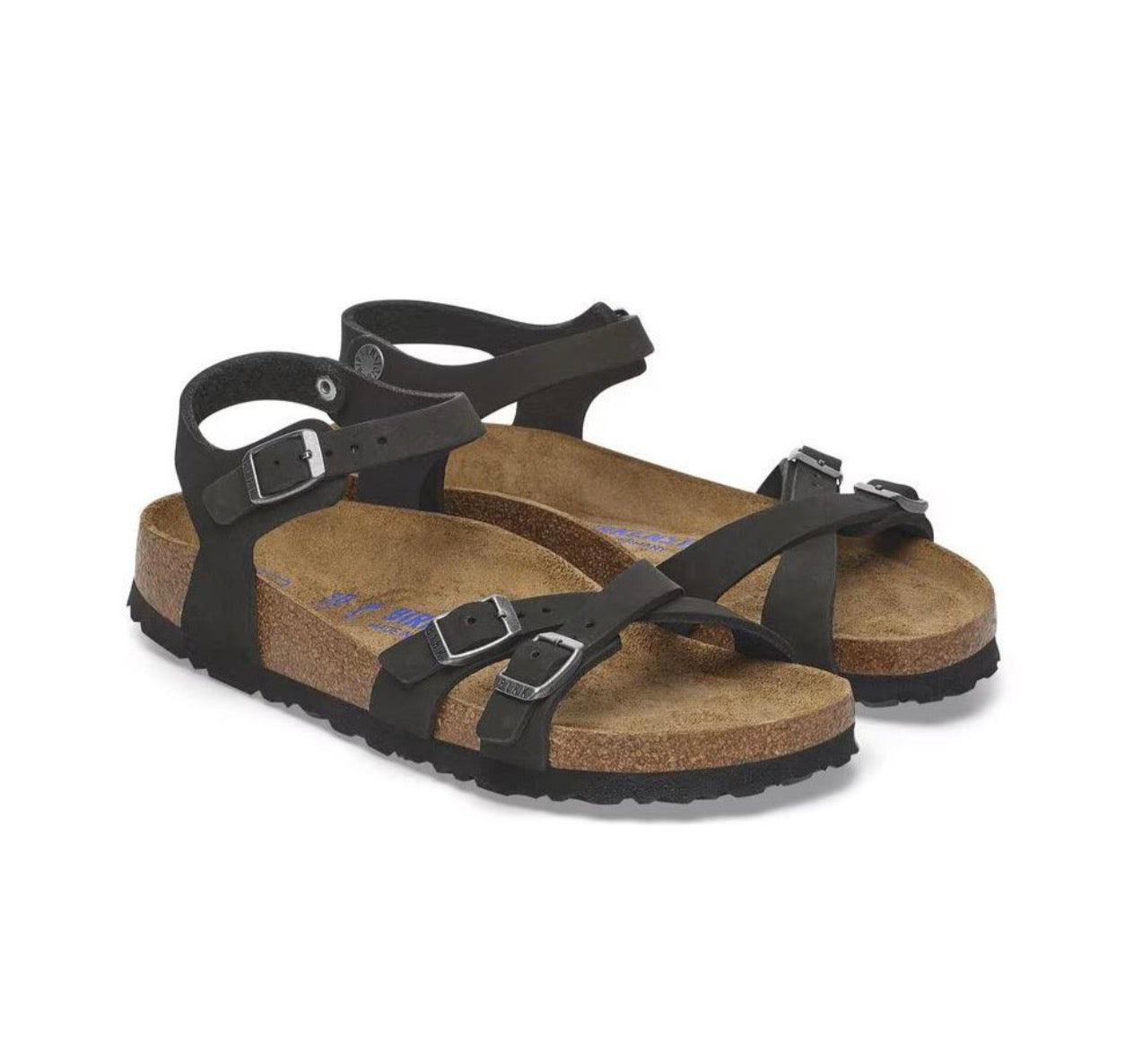 Birkenstock Kumba Black Nubuck Leather Soft Footbed Made In Germany